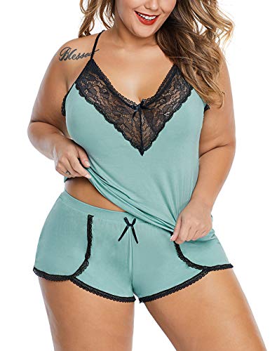 women's plus size short pajamas