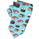 Geoocii Sushi Novelty Tie Fun Necktie For Men Teen Boys Ties Formal Business Wedding Gift For Husband Father