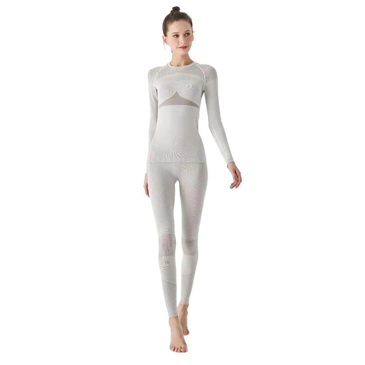Conjuntos de Mujer, Traje, Ropa Interior térmica for Exteriores, Deportiva, Fitness, Pantalones Largos cálidos, chándal compresión para Esquí,Moto