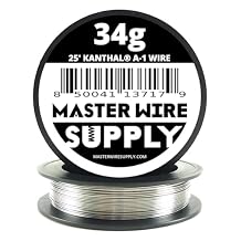 Kanthal A1-25 - 34 Gauge Wire - 25ft - 0.16mm - 0.006in - Master Wire Supply