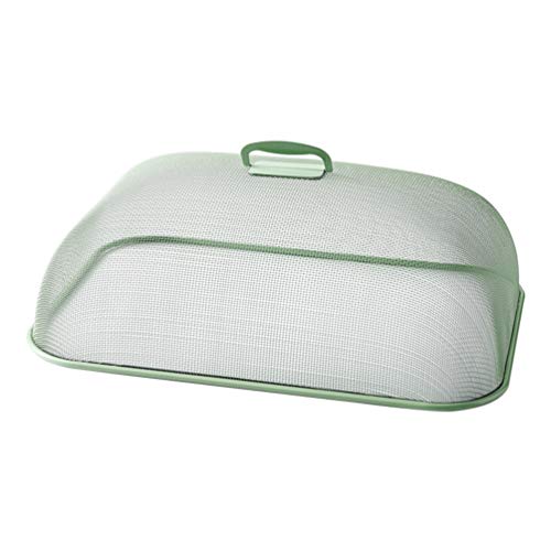 BESPORTBLE Fliegenhaube Metall Eisen Abdeckhaube Lebensmittel Abdeckung Obsthaube Kuchenabdeckung Fliegen Schutz Speisehaube für Picknicks Camping Essen Grill Partys Buffets Grün