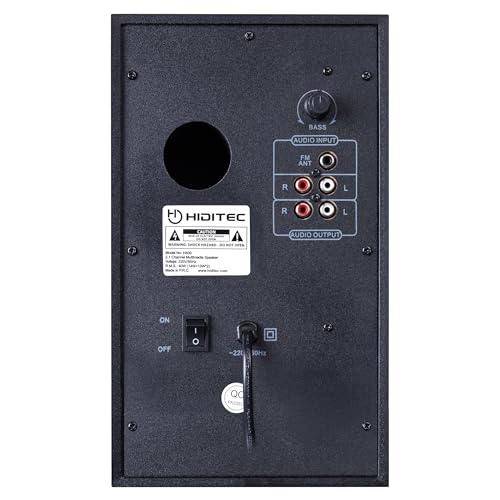 Hiditec H400 – Altavoces 2.1 Bluetooth | 80W RMS Potencia Real | USB, SD, Radio FM, Line-In | Mando a Distancia | Sistema de Sonido Potente para Casa y Fiestas - imagen 3