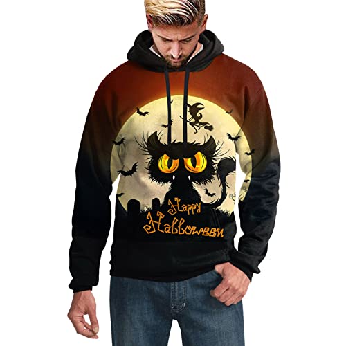 YWSTYllelty Sudadera De Vestir Hombre Sudadera para HombreFelpaCon Capucha Manga LargaClubbing Casual Pullover Tops Sudaderas Parejas Cover