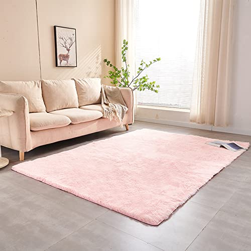 Tapis en peluche lavable et doux qui ne glisse pas sur le sol