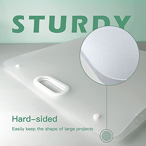 Goohee Art Portfolio Folder For Artwork 17 X 13 Inches- With Stiff Sides, Solid Enough - Premium Diamond Painting Storage Containers - Large Poster Storage Containers (17Wx13H) #TOP2