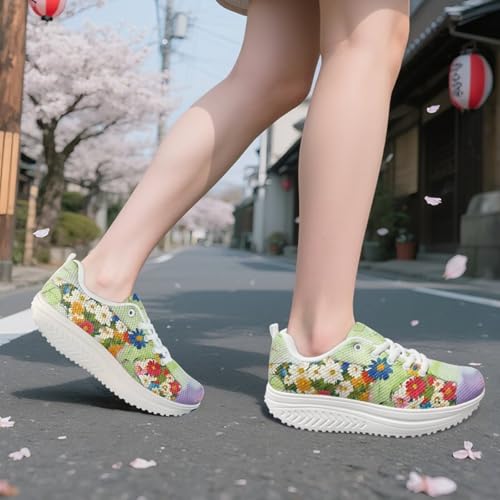 FOR U DESIGNS Fashion Women's Swing Strength Fitness Walking Sneaker Platform Shoes3