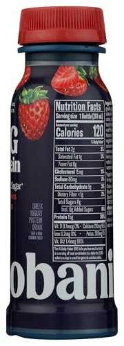 Chobani® 15g Protein Lowfat Greek Yogurt Drink Strawberries & Cream 7 fl oz - Thumbnail 5