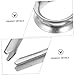 LIFKOME 20pcs Heavy Duty Stainless Steel Wire Rope Thimbles Rigging Cable Protection Loop for Industrial Use Corrosion-Resistant