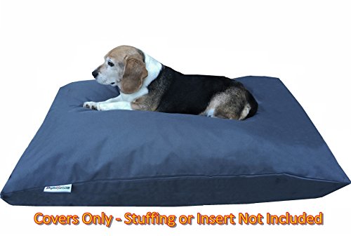 Do It Yourself DIY Pet Bed Pillow Duvet Oxford Cover + Waterproof Internal case for Dog/Cat at Medium 36"X29" Dark Slate Color - Covers only - Image 6