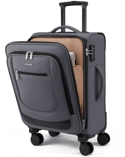 Image of LOVEVOOK Carry On Luggage 22x14x9 Airline Approved 22inch Softside Suitcase