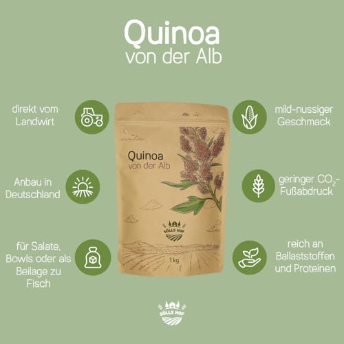 Quinoa - Herkunft: Deutschland - weiß, Proteinquelle, hoher Ballaststoffgehalt, gentechnikfrei (250 g)