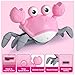 Baby Girl Toys Toddler Gifts: Tummy Time Crawling Crab Baby Toys 6 7 8 9 10 11 12 6-12 9-12 12-18 Months Infant Toddlers Age 1-2 Montessori Musical Toys 1 2 3 Year Old Girls 1st First Birthday Gift