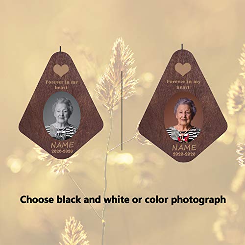 Image of ASTARIN Personalized Memorial Wind Chimes Outdoor, Customize Wind Chimes for Housewarming /Bereavement /Retirement Gift, in Memory Personalized Wind Chime, Remembrance Wind Chime
