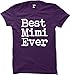 Best Mimi Ever Women's T-Shirt (Purple, X-Large)
