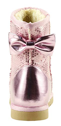 The Doll Maker Metallic Gold Sequins Snow Boot - FBA1641707D-124