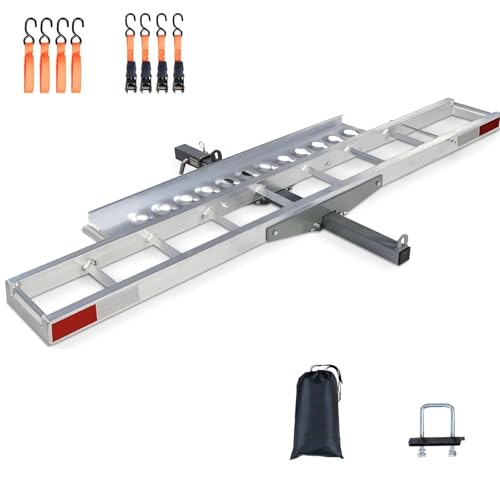 Motorcycle Hitch Bike Rack 500LB Aluminum Easy Install