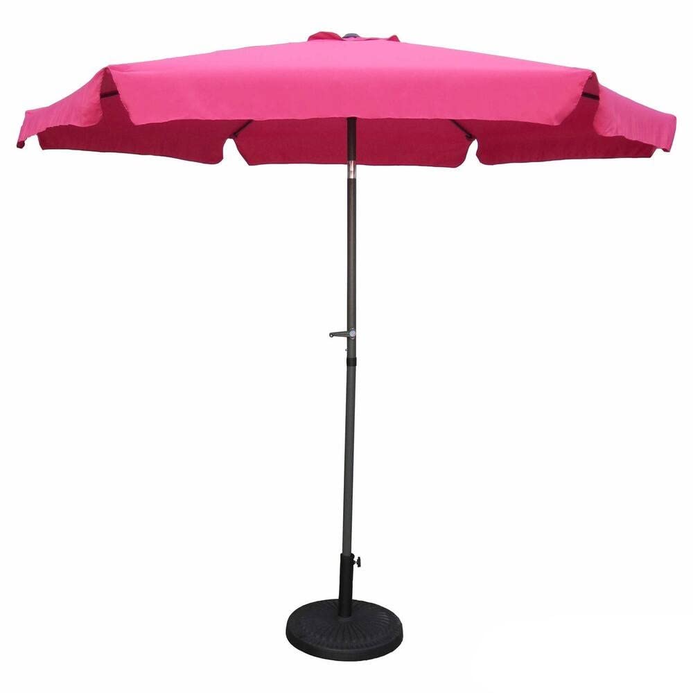 Bery Berry Outdoor Patio Umbrella Size 9 Ft, Uv and Weather-Resistant, Water Resistant, Rust-Free Pole, Crank Handle to Raise, Manual Tilt | All Season Hexagonal Shape, Long Lasting and Durable