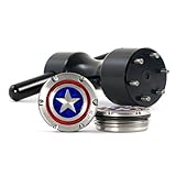19th Hole Custom Shop 2 of 25g Deluxe Tour Style Weights for Scotty Cameron Putters + Wrench, America Shield (Black)