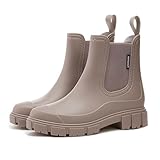 💞Gummistiefel Damen Stiefeletten Halbhoch Regenstiefel Chelsea Boots Gefüttert Wasserdichte Schuhe Gummistiefel-Damen Regenschuhe Regenstiefeletten Stiefel Gummistiefel Weitschaftstiefel Westernstiefel Ankle Stiefelette Warm Jelly Gummistiefeletten Atmungsaktiv Gumischtifel Gartenstiefel Stiefeletten Damen, Wasserdicht Regenstiefel Reitstiefel Wasserdicht Boots Mode Gartenschuhe Gummistiefeletten Gummistiefel Halbhohe Ankle Sohle Damen Gefüttert Stiefel Herbst Winter Gummistiefel Herren
