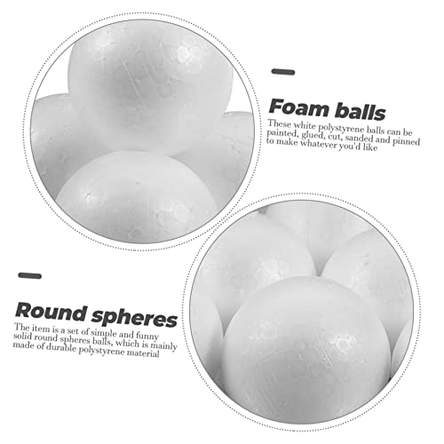 Boules Polystyrène Solides Blanches x100 de 4cm pour Modélisme et Art Créatif