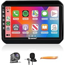 Kunfine Car CarPlay Android Auto Navigation Stereo GPS Radio Reverse Camera Display 9" IPS Touchscreen Headunit Tablet Pad Media Player for Suzuki Ignis 2016-2020, if Applicable Octa Core 6G+128G
