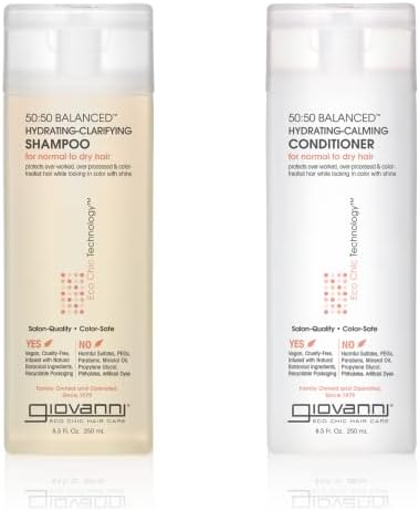 GIOVANNI 50:50 Balanced Shampoo and Conditioner Set, 8.5 fl oz Each (1 Set)