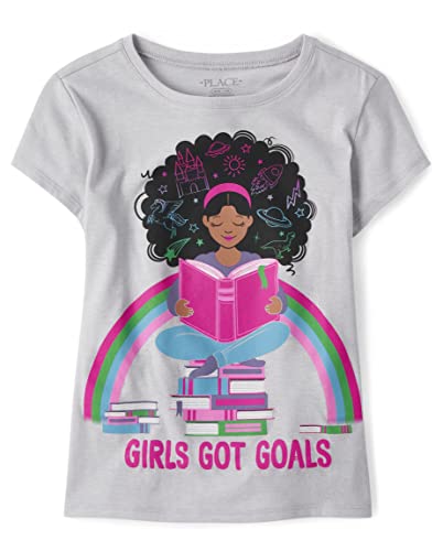 Image of The Children's Place Girls' School Days Short Sleeve Graphic T-Shirts