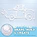 Tub Works™ Fluffy Foam Soap, White, 6 Pack | Shape, Mold & Create Bathtub Art with Soft Bath Foam for Kids | Fragrance-Free & Dye-Free Kids Bath Soap | Easy-to-Use Spray Nozzles