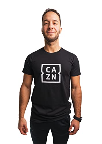 Artefizio CAZN Circle Fit T-Shirt 190 g, 100 % coton, semi-peigné, ruban de renfort sur le cou, col rond côtelé, imprimé "CAZN", 4 autocollants offerts, Noir , L Cover
