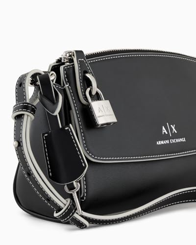 A|X Armani Exchange Para Mujer. XW000304AF12040UC001 Bandolera Lisa Negro (Osfa), Casual, PoliéSter - 6