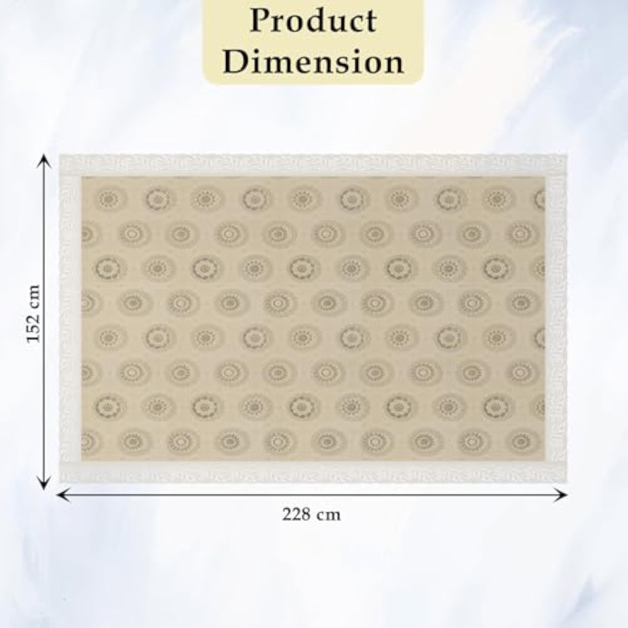 60x90 Inch PVC Dining Table Cover Waterproof