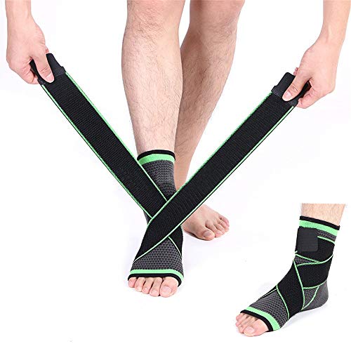 DocBear Ankle Brace Adjustable Breathable Ankle Support with Elastic Fabric, Compression Ankle Wrap for Sports Protect, Ankle Sprain, Plantar Fasciitis, One Size Fits All Men Women