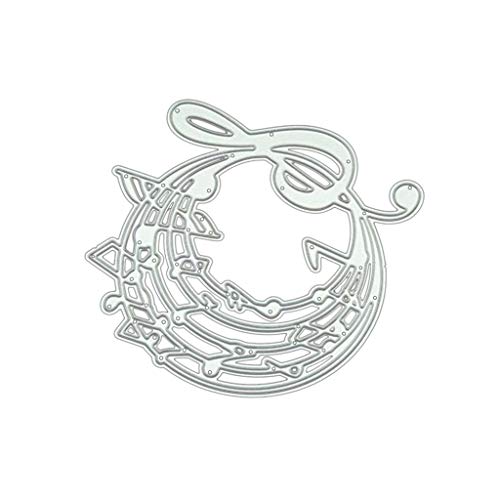 Chaoxiner Metall-Stanzschablone, Motiv: Musikkreis, für Scrapbooking, Alben, Stempel, Papier, Karten, Kunst, Basteln, Dekoration Cover