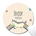 Produktbild Unicorn Rainbow Extended Ergonomic Gaming Mauspad, Runde 200x3mm Mauspad Custom Design Gummi Runde 200x3mm Mauspad-Einhorn Regenbogen