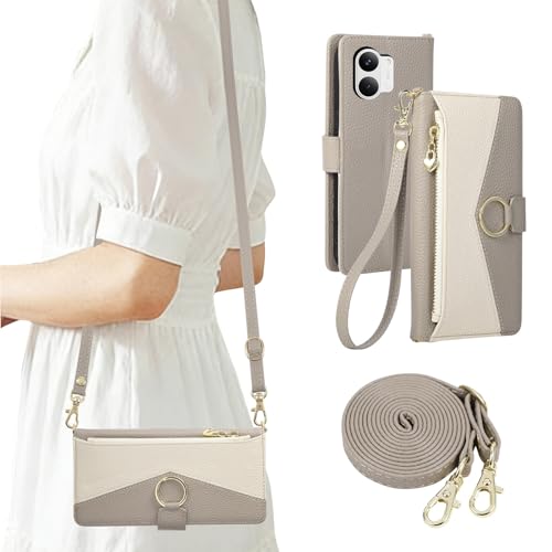 Rosbtib POCO X8 Pro Max �P�[�X �蒠�^ �V�����_�[ �����O�t�� 6.83�C���`�Ή� �|�Rx8�v���}�b�N�X �P�[�X �蒠�^ ������� 2�F�p�b�`���[�N �g�уJ�o�[ �V���I�~ �|�Rx8Pro Max �p �X�}�z�P�[�X ���킢�� ���� �V