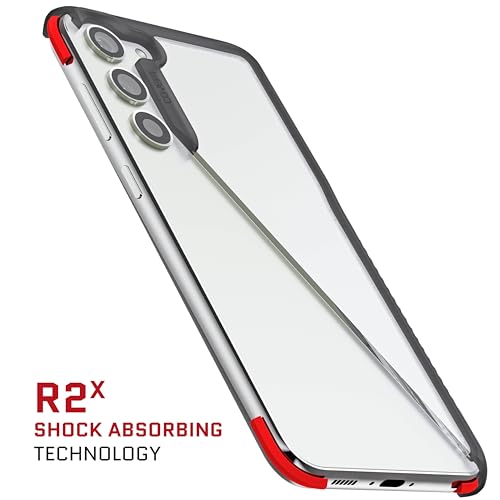 Image of Ghostek COVERT Shockproof Galaxy S23+ Clear Case Premium Protective Phone Cover Shock-Absorbent Armor Bumper Heavy Duty Protection Transparent Designed for 2023 Samsung Galaxy S23 Plus (6.6in) (Smoke)