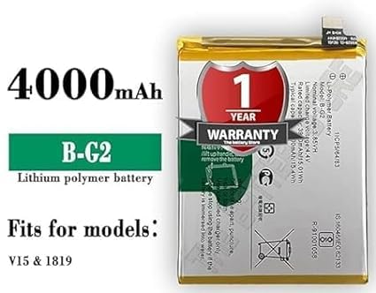 Image of THE BATTERY STORE Original B-G2 Battery for Vivo Y12 1904 /1940 /V15 /1819 Battery with 1 Year warrenty**** (PPP109)