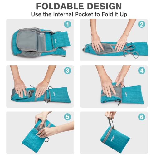 Image of G4Free 10L /15L Hiking Backpack Lightweight Packable Hiking Daypack Small Travel Outdoor Foldable Shoulder Bag