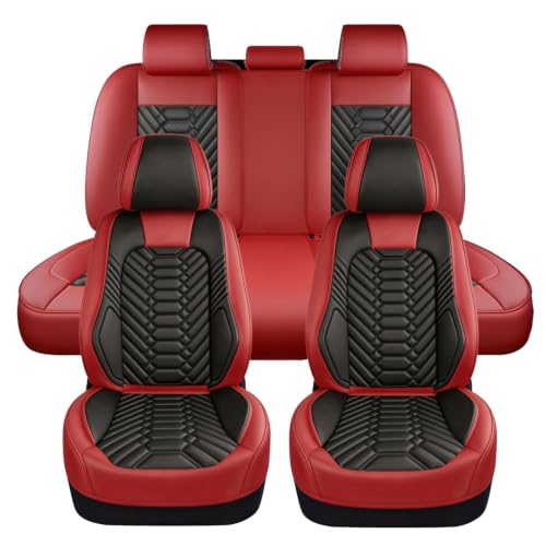 Image of Foneso Full Set Car Seat Covers for Most Cars | Front Seats Back Seat Covers, Waterproof Car Seat Cushion, Easy install Car Interior Protectors