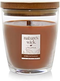 Nature's Wick Amber Patchouli Scented Candle, 10 ounces