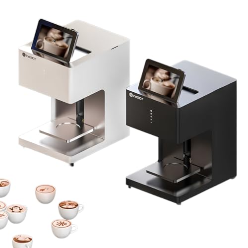 3D Latte Art Coffee Printer Machine Automatic Beverages Food Selfie with WiFi Connection Printing Food safty Grade Ink Cartridges (Pro-W-2Brown Ink)