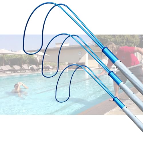 Corde de sauvetage d'urgence et crochet pour piscine contre les risques de noyade
