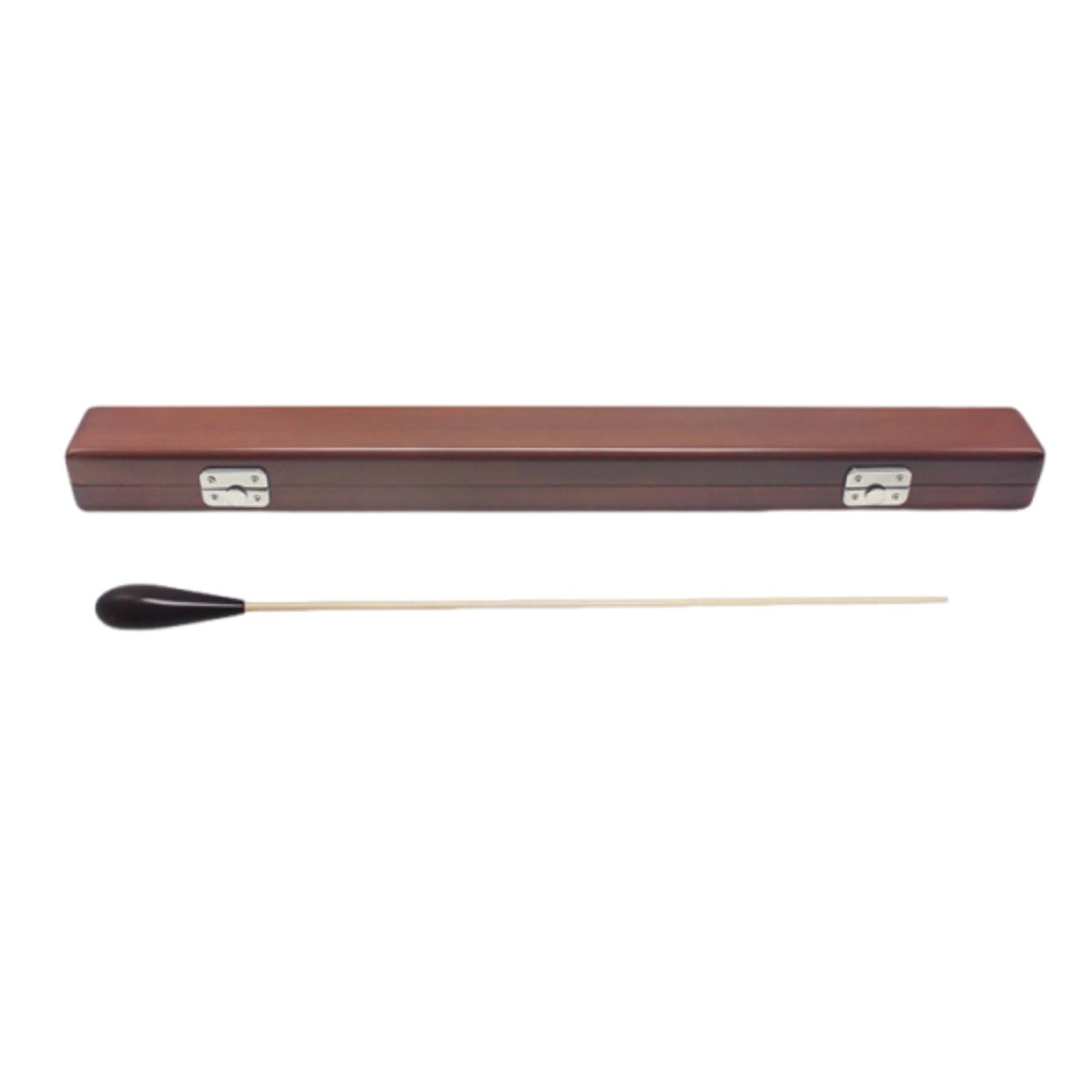 Baton de Director Musical de Madera de Orquesta Accesorio para Ensayos Herramienta para el Tempo Palo Conductor Ligero Almacenamiento Seguro Adecuado para Conciertos Clases Ensayos, Negro