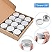 Aluminio Estaño Latas, Sopito 24pcs 15ml / 0.5oz Contenedores de Tapa de...