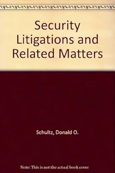Hardcover Security Litigations and Related Matters Book