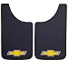 Plasticolor Chevy Gold Bowtie Easy Fit Mud Guard 11" - Set of 2