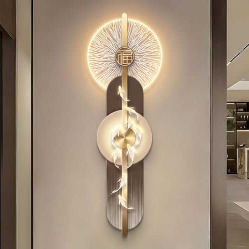 Lampe sculpture poisson koï LED 3D pour illuminer un salon sombre
