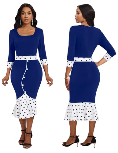 Women’s Summer V Neck Maxi Dresses Casual Short Sleeve Long Party Dress4