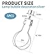 XZEIT Clip-On Lampenschirmadapter, Lampenschirm-Clip-Adapter mit Endkappe, Clip auf Lampenschirm-Adapter, Lampenschirmhalter für Clip-On-Lampen (1 Stück, Silber)