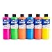 Sax Versatemp Tempera Paints, Assorted Fluorescent Colors, 6 Count (Pack of 1)- 1440727